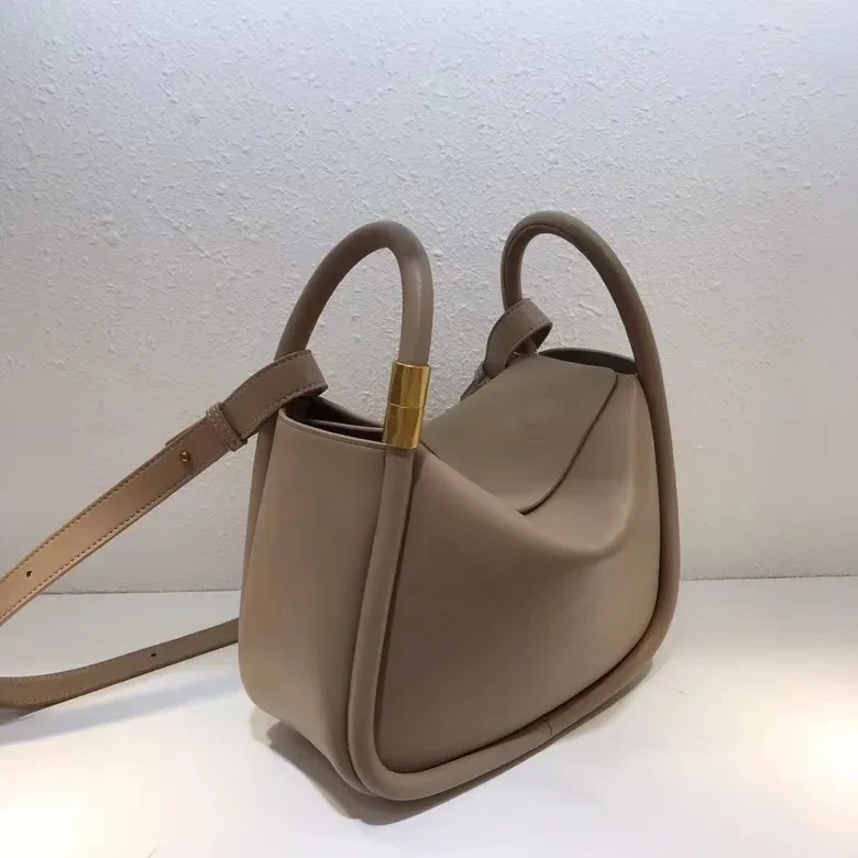 Bolso bandolera portátil de piel de vaca auténtica de primera capa de Tailandia, estilo retro
