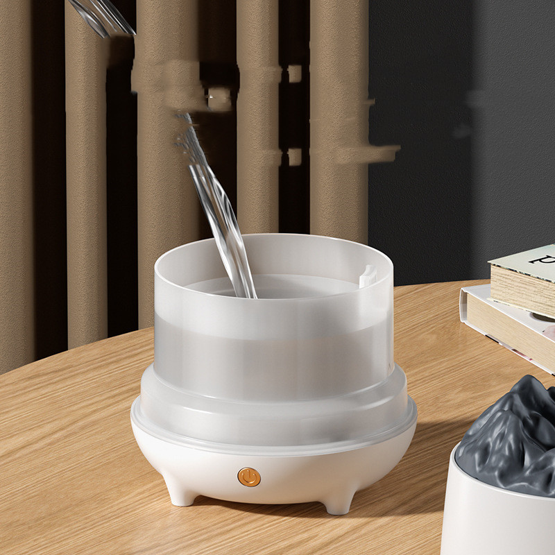 Nuevo humidificador Volcán, máquina de aromaterapia Flaming Mountain, difusor Volcán, niebla para el hogar, volumen y creatividad.