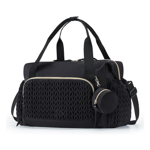 Bolso de mano a rayas de gran capacidad para viajes