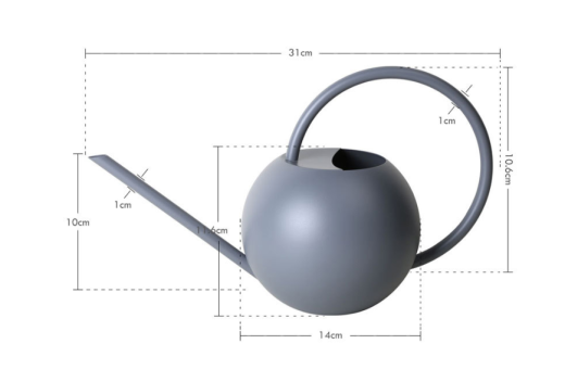Regadera de boquilla larga de acero inoxidable con mango de metal para uso doméstico en interiores.