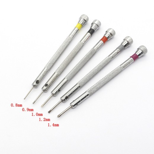 Juego de destornilladores para gafas, 5 herramientas de reparación