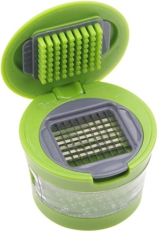 Prensa de ajo multifuncional de acero inoxidable de primera calidad, 1 pieza, picadora manual, utensilio de cocina esencial para uso doméstico y en restaurantes.