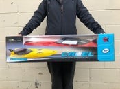 Barco de carreras de radiocontrol de gran tamaño - 74 cm de gran tamaño y alta potencia