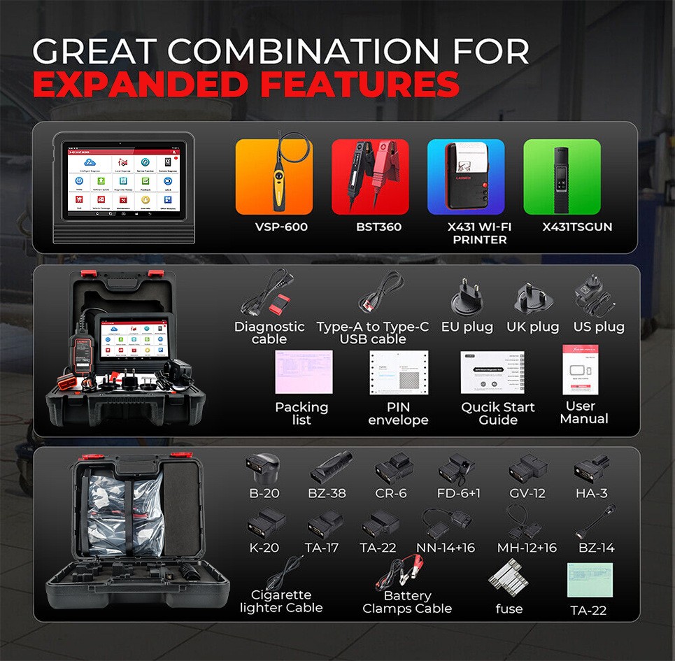 Instrumento de prueba automotriz Instrumento de diagnóstico de fallas de automóviles Decodificador