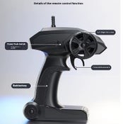 Acorazado RC de 60 cm, escala 1:390, 2,4 G, juguete de regalo para niños y adultos