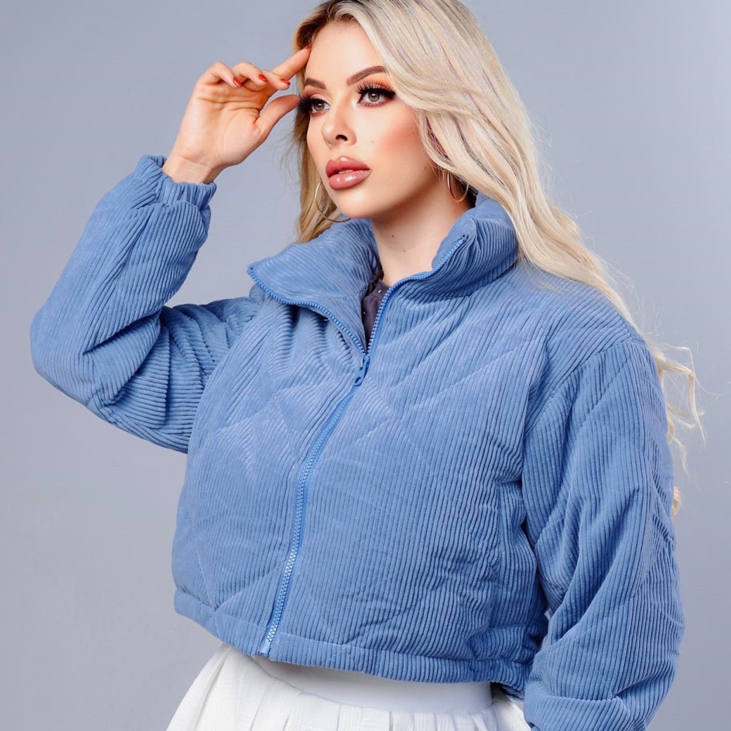 Abrigo informal de mujer europeo y americano para otoño e invierno.