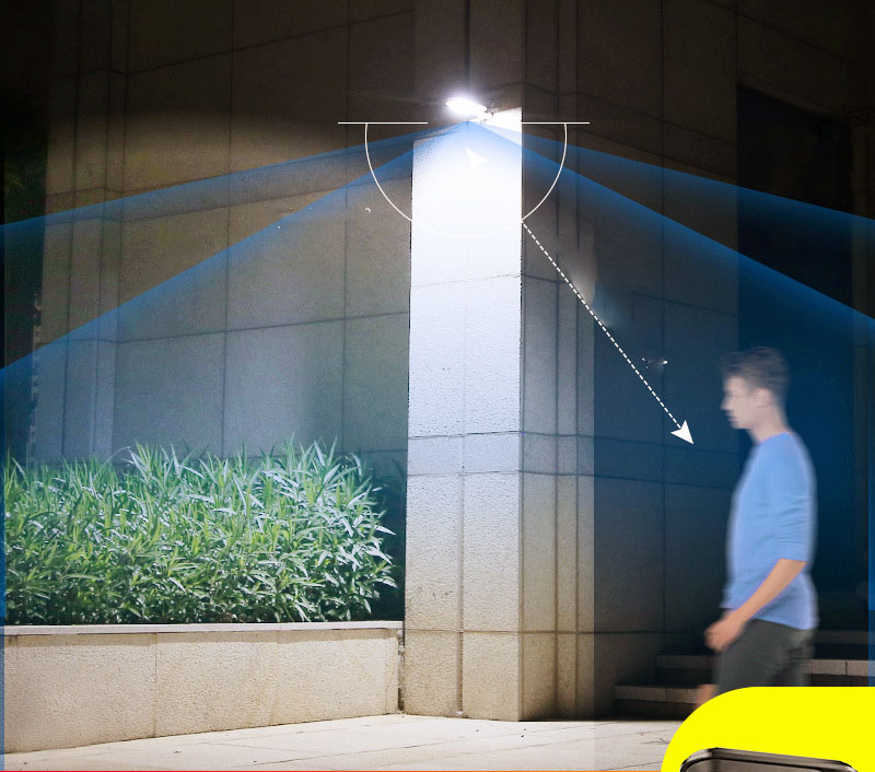 Aplique solar de pared para exteriores con iluminación exterior para patio