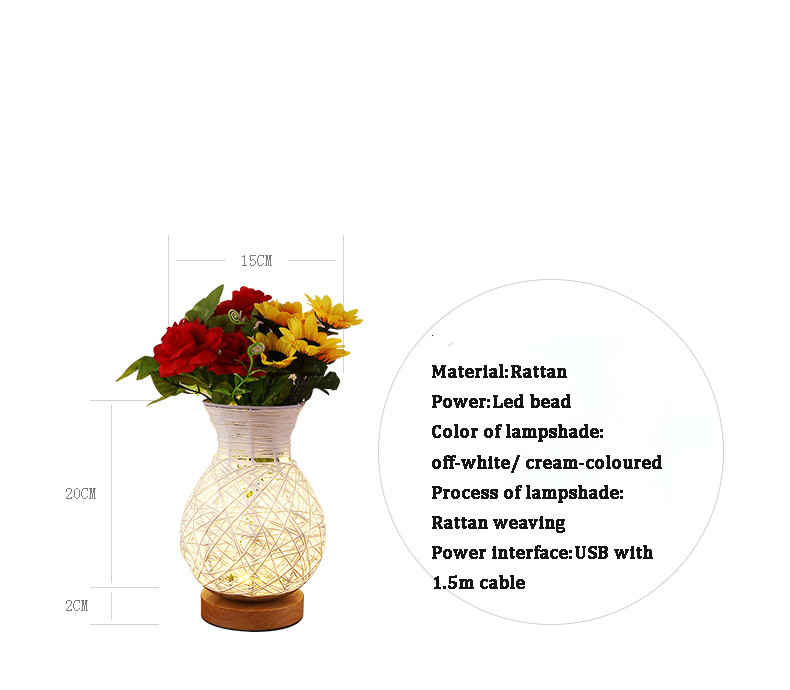 Lámpara de mesa para casa dormida