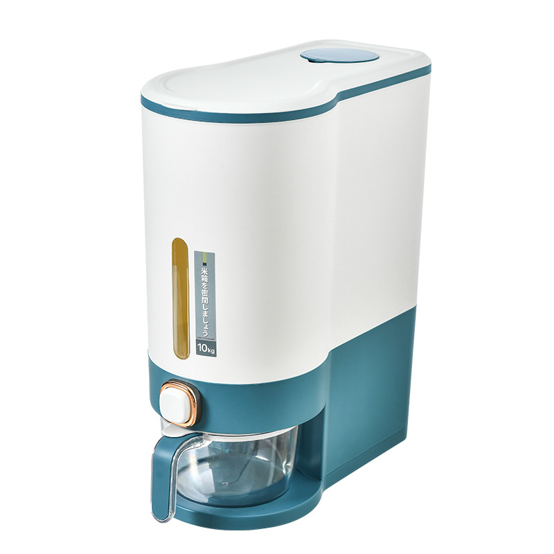 Cubo de arroz automático de tipo empuje para control de plagas en el hogar