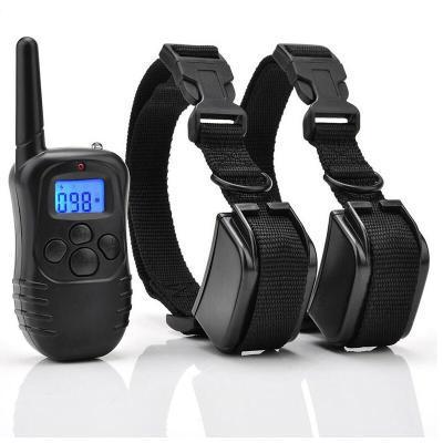 Dispositivo de entrenamiento para perros a control remoto, impermeable, con carga para mascotas y antiladridos.