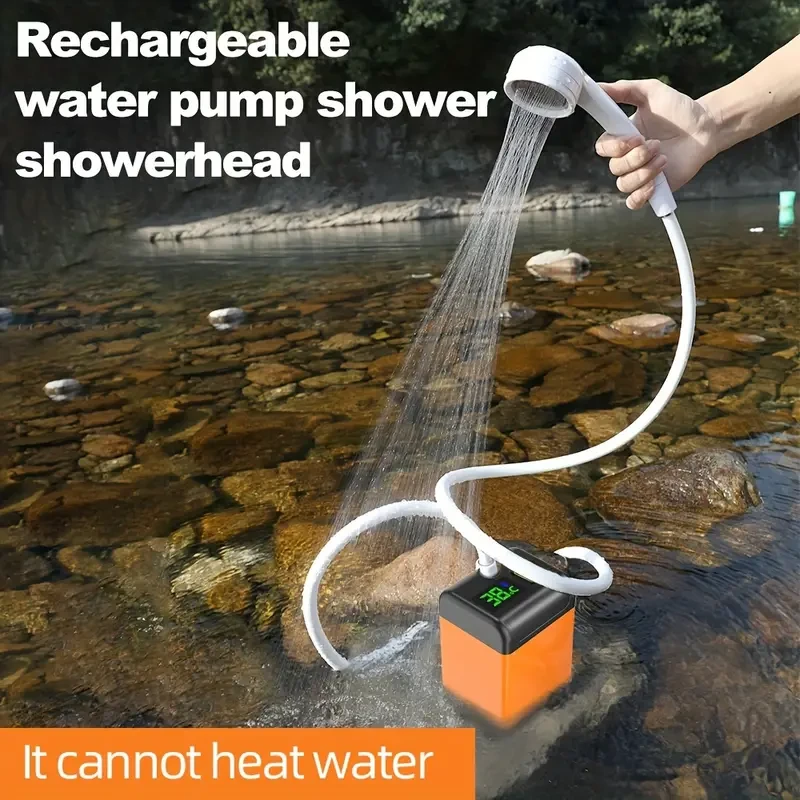 Ducha portátil para camping con batería recargable de 6000 mAh