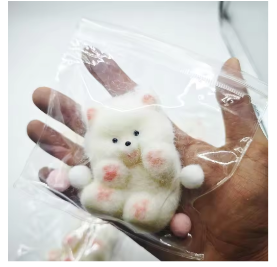 Conejito de peluche kawaii, ángel, oveja, cerdo, perro rizado, alivio del estrés, irritabilidad, juguetes para los dedos, regalos blandos para niños.