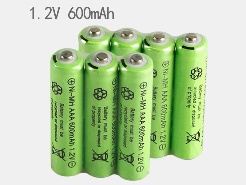 Batería recargable AAA de 1,2 V y 600 mAh. Pilas recargables Ni-MH.