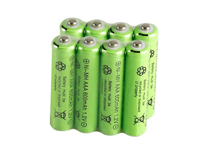 Batería recargable AAA de 1,2 V y 600 mAh. Pilas recargables Ni-MH.
