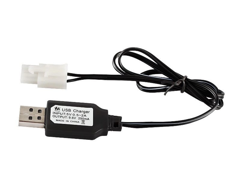 Cable de carga USB KET-2P de 9,6 V para coche o barco, color blanco