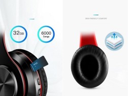 Auriculares inalámbricos Bluetooth plegables LED
