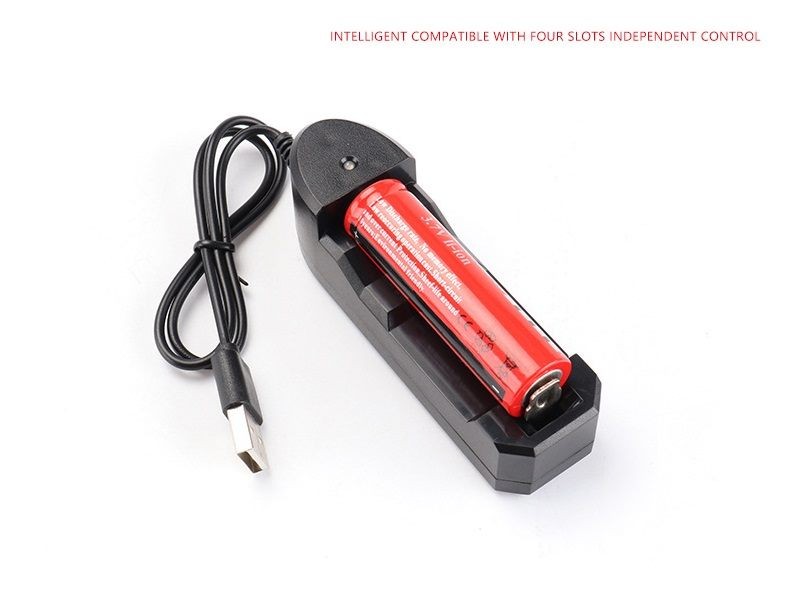 Cargador USB para batería recargable 18650