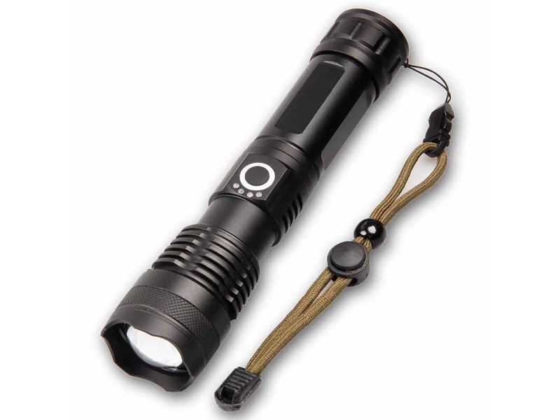 Linterna LED recargable de alta potencia con batería 26650