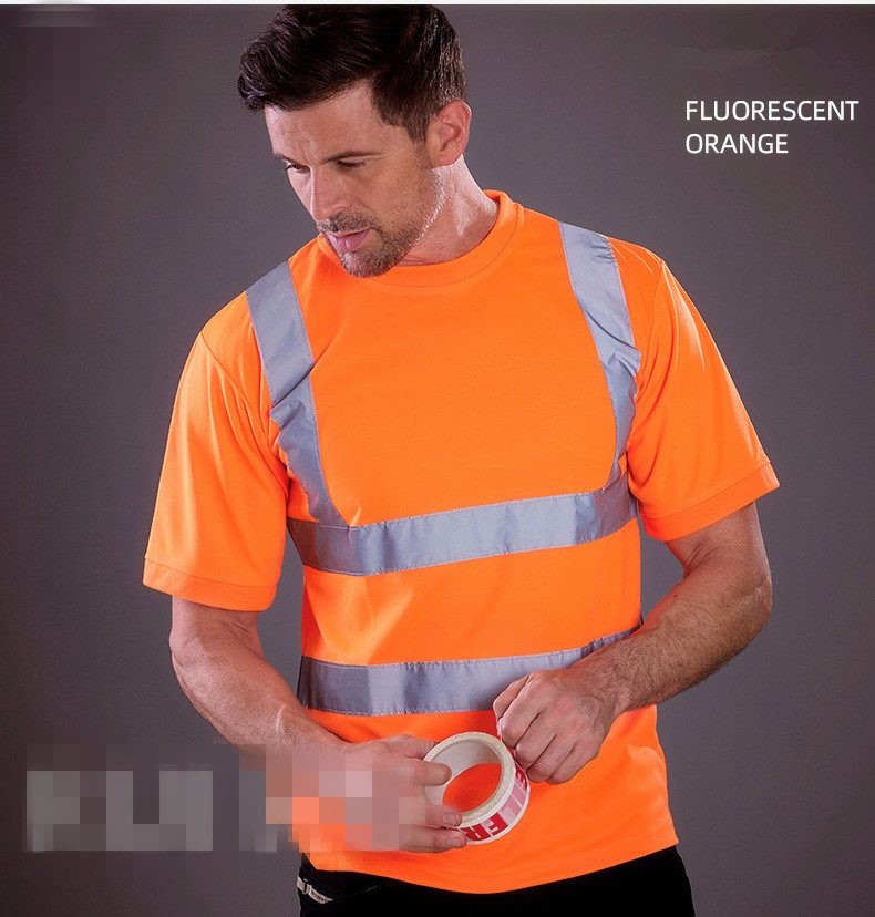 Camiseta de alta visibilidad naranja
