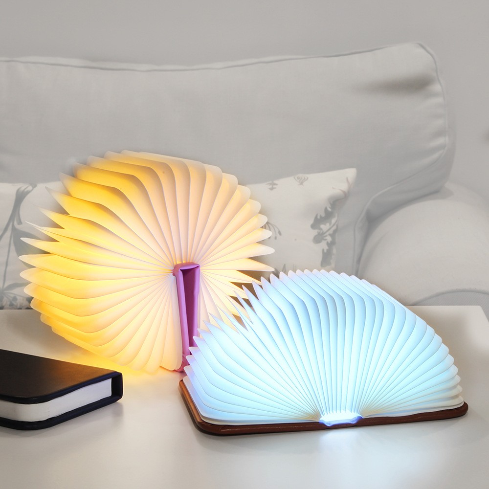 Lámpara de mesa plegable mini LED Libro creativo