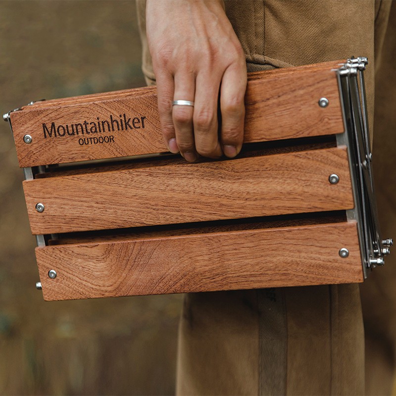 Estante de camping portátil de tres niveles para exteriores, fácil de transportar, plegable, para picnic, camping, barbacoa, mesa plegable