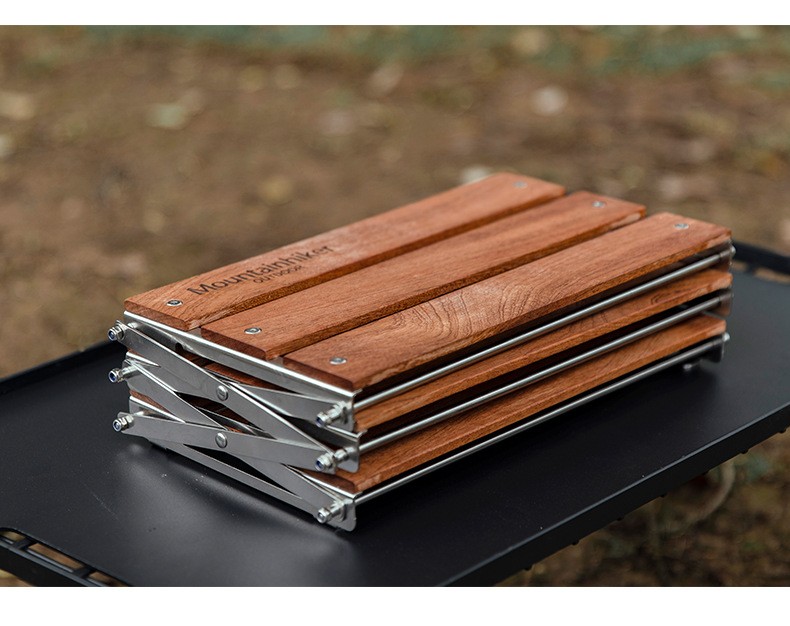 Estante de camping portátil de tres niveles para exteriores, fácil de transportar, plegable, para picnic, camping, barbacoa, mesa plegable