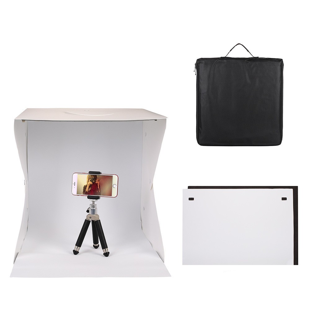 Caja de luz LED plegable portátil para estudio fotográfico de 40 cm, mini mesa para fotografía de bodegones