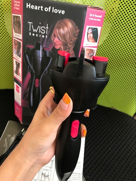 Trenzadora de cabello automática, trenzadora eléctrica USB, herramienta de peinado con rodillo mágico, para hacer moños.
