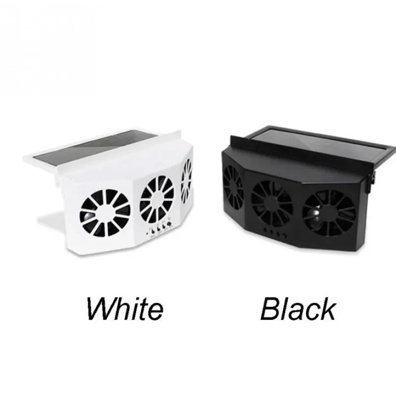 3 ventiladores de coche más frescos con energía solar, ventilación de aire, escape portátil y seguro.