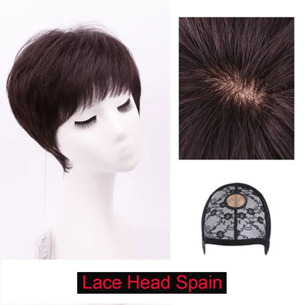 Tinashe Beauty - Corte Pixie de cabello natural, castaño rojizo, económico para mujeres