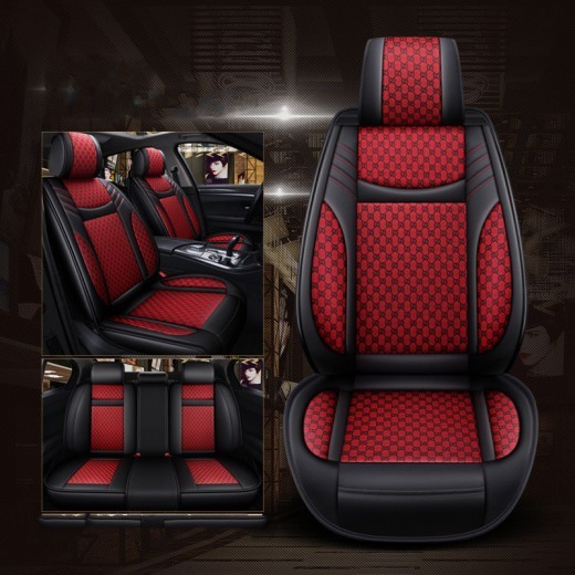 Funda de lino para asiento de coche, universal para cuatro estaciones