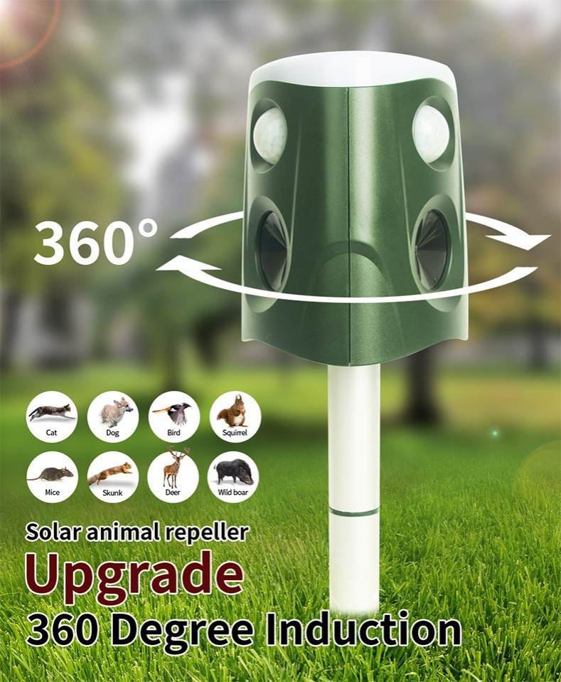 Repelente solar de plagas para exteriores de 360 grados