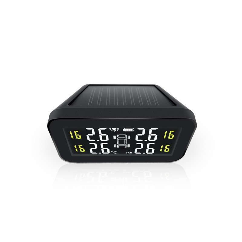 Detector de presión de neumáticos con sistema externo y barómetro electrónico con pantalla digital universal para automoción