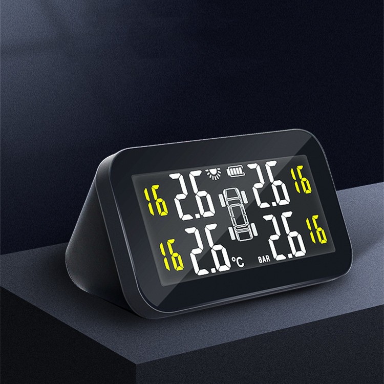 Detector de presión de neumáticos con sistema externo y barómetro electrónico con pantalla digital universal para automoción