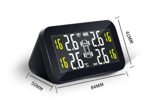 Detector de presión de neumáticos con sistema externo y barómetro electrónico con pantalla digital universal para automoción
