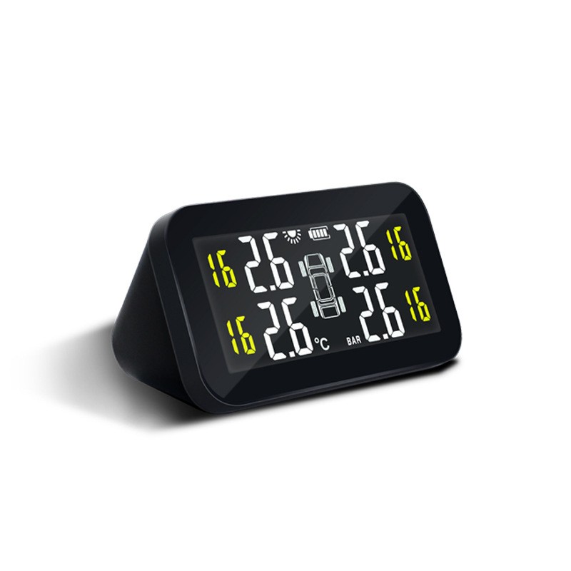 Detector de presión de neumáticos con sistema externo y barómetro electrónico con pantalla digital universal para automoción