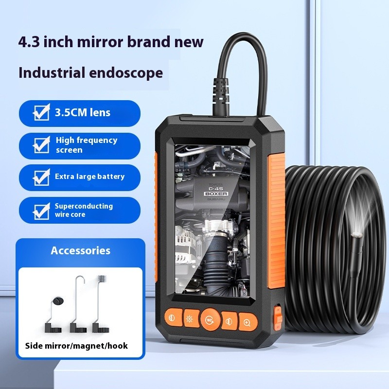 Endoscopio portátil HD con pantalla, instrumento de prueba automotriz