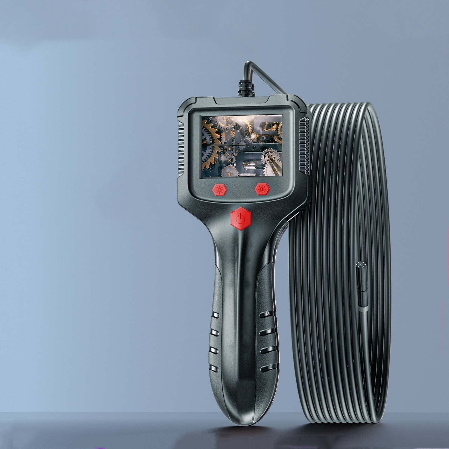 Instrumento de prueba automotriz portátil de alta definición con lente de 55 mm y pantalla