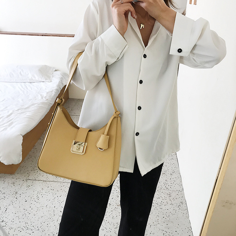 Bolso de hombro casual retro francés