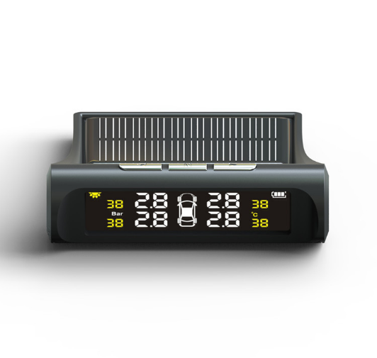Sistema de monitoreo de presión de neumáticos automotriz, universal, inalámbrico, solar, detector externo de presión de neumáticos.