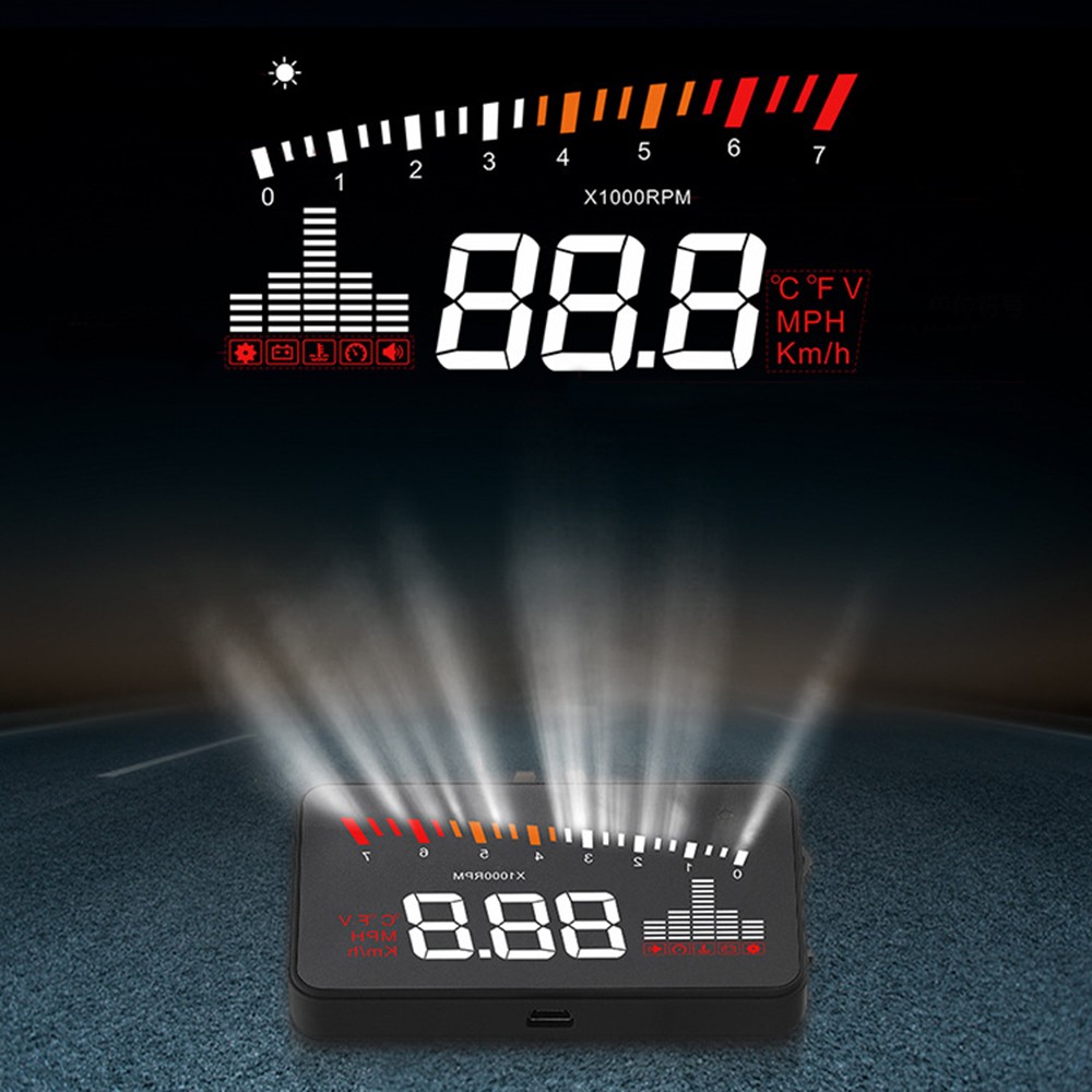 Proyector digital universal de alta definición y velocidad para vehículos con pantalla de visualización frontal