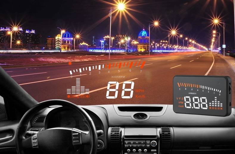 Proyector digital universal de alta definición y velocidad para vehículos con pantalla de visualización frontal