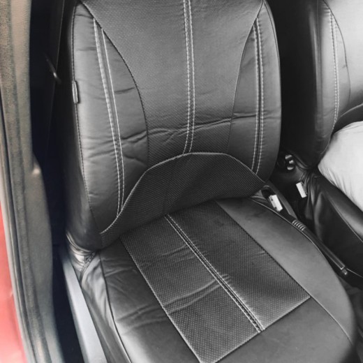Funda de asiento de coche de piel sintética para todas las estaciones