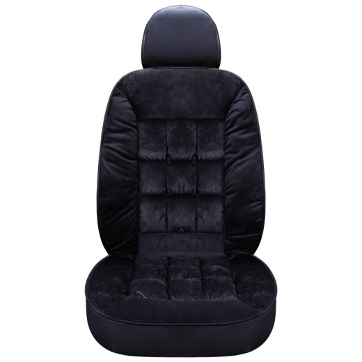 Cojín para asiento de coche, otoño e invierno, nuevo, grueso, corto, de felpa, para un solo asiento, cálido