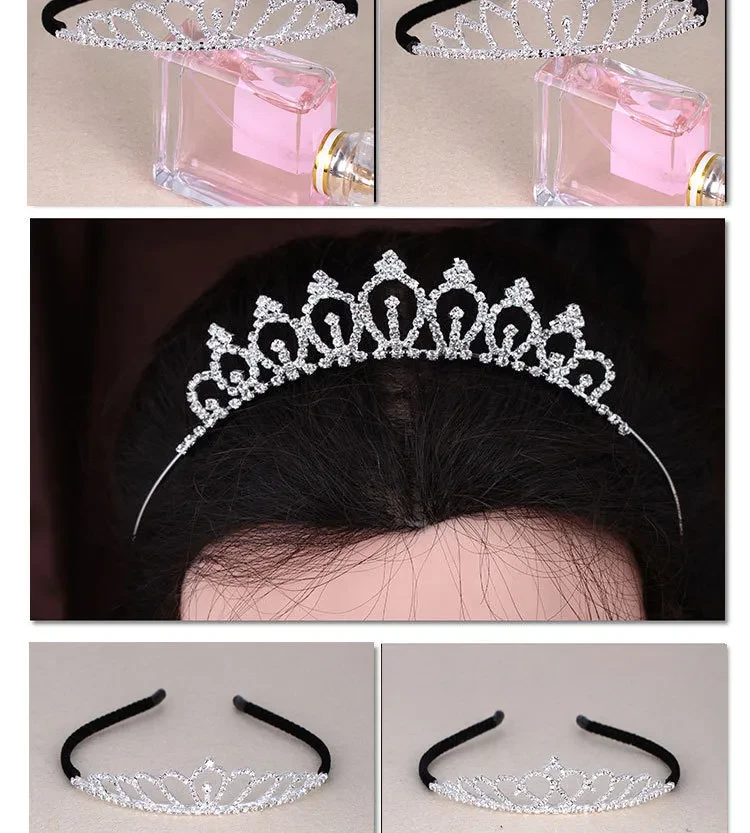 Tocado con diadema de corona