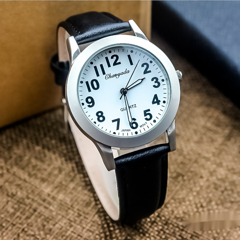 Reloj de moda sencillo con cinturón impermeable