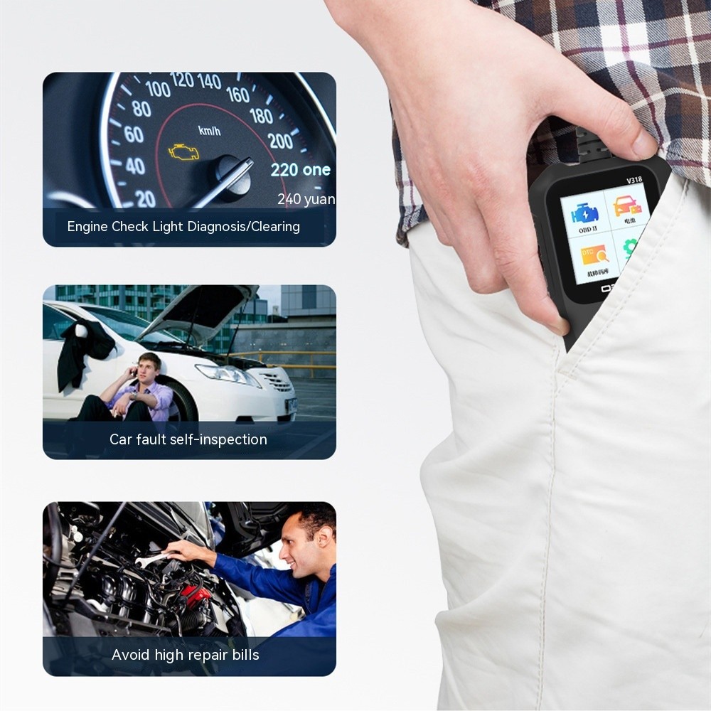 Solucionador de problemas de diagnóstico automotriz Prueba de escaneo del motor