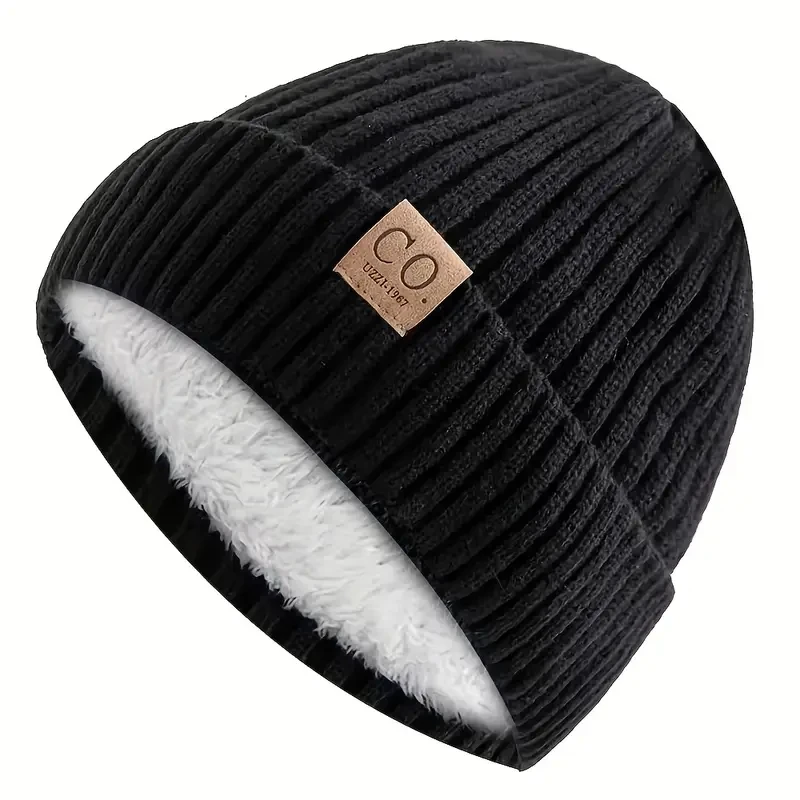 Gorro de punto cálido y acogedor para hombre