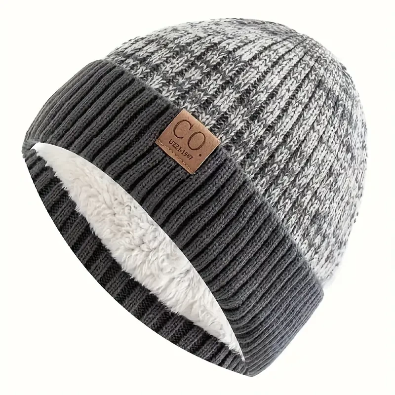 Gorro de punto cálido y acogedor para hombre
