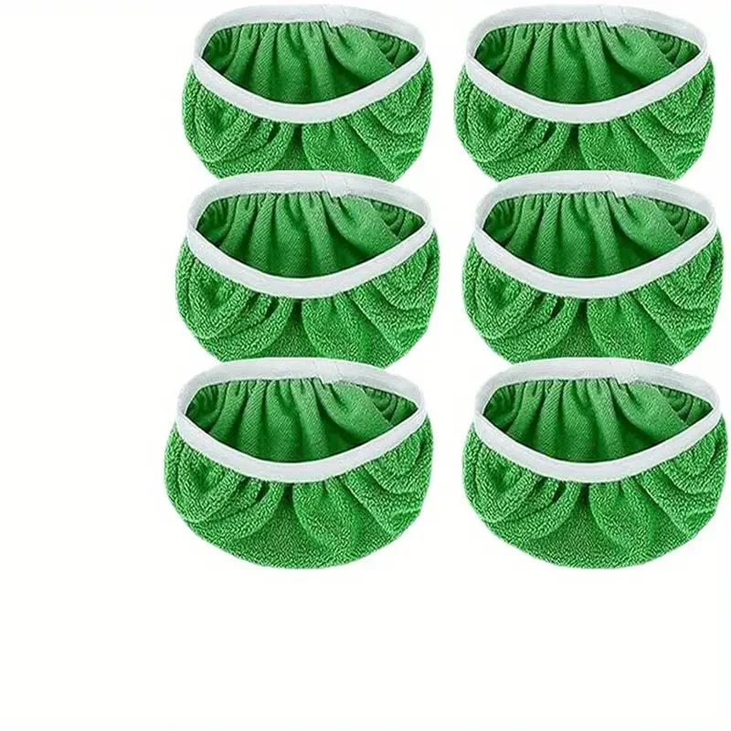 6 almohadillas reutilizables para fregona: alta absorción para limpieza en seco y húmedo (fregona no incluida)